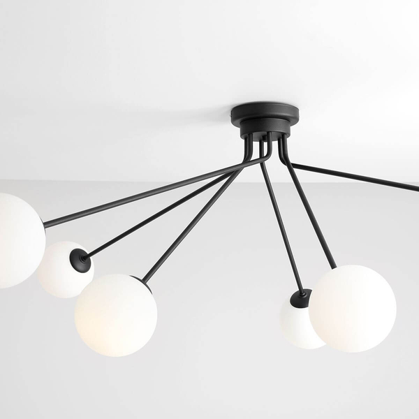 Sufitowa lampa nowoczesna Holm 1082PL_K1 Aldex nad stół czarna biała
