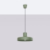 Oliwkowa lampa wisząca BILO SL.1705 owalna 1xE27 nad wyspę