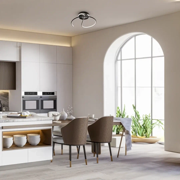 Lampa sufitowa do sypialni DELTA ML1174 LED 30W 4000K czarny