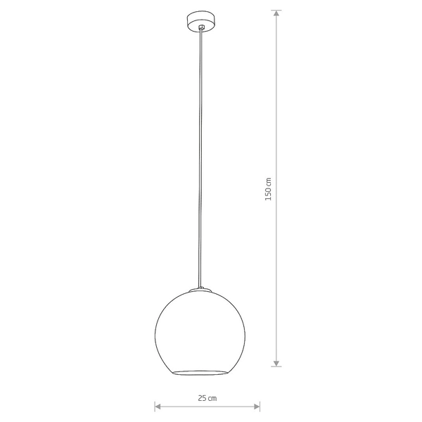 Złota lampa wisząca Polaris 9057 skandynawska nad stół do jadalni
