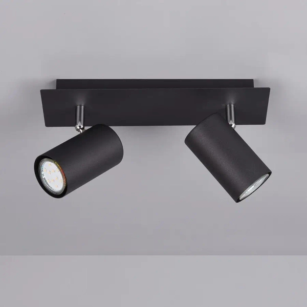 Regulowana lampa sufitowa MARLEY 802400232 czarna 2xGU10 IP20