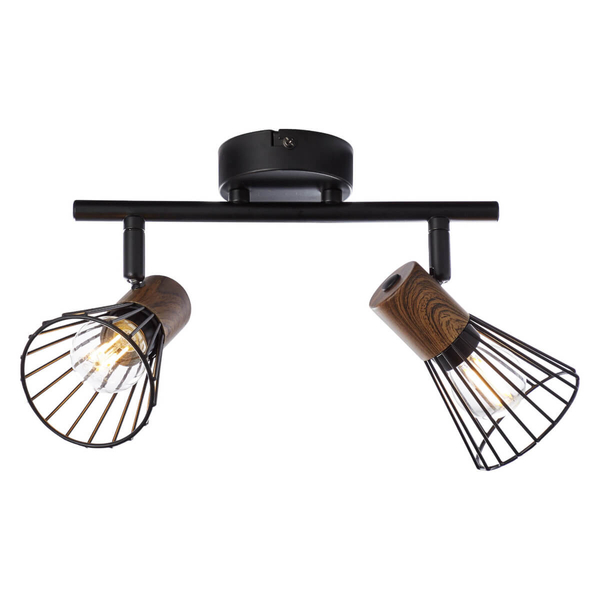 Kuchenna lampa sufitowa Manama 78113/76 druciana brązowa czarna