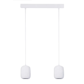 Minimalistyczna wisząca lampa Olo 2 41406 do salonu kule biały