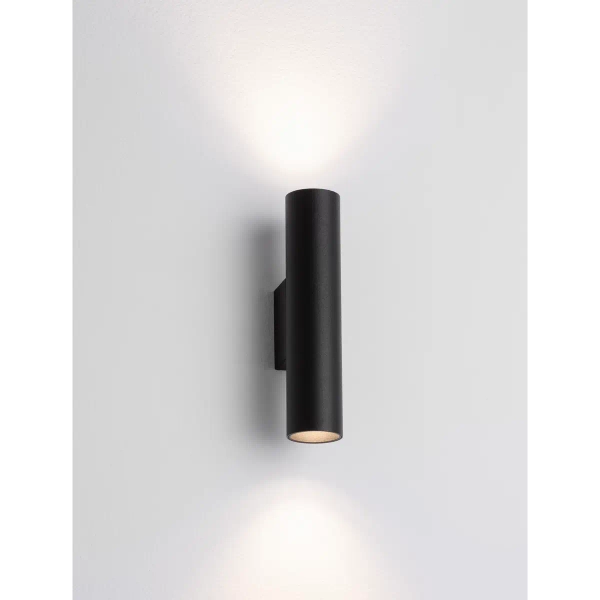 Cylindryczny kinkiet ścienny VALLERO LE45630 czarny