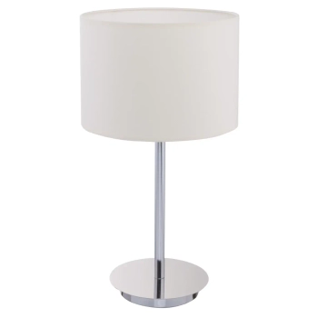 Stołowa lampa gabinetowa Hotel 8982 stojąca okrągła chrom ecru