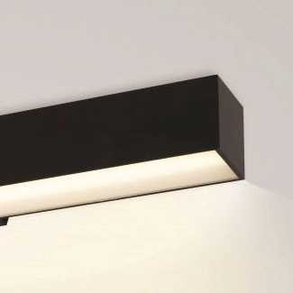 Liniowa lampa na ścianę podłużna Lupinus 6115D05203-1 Elkim LED 24W 4000K czarna