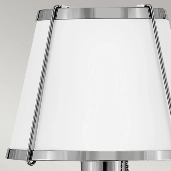 Ścienna lampa do salonu Clarke HK-CLARKE1-PN-WH nikiel biały