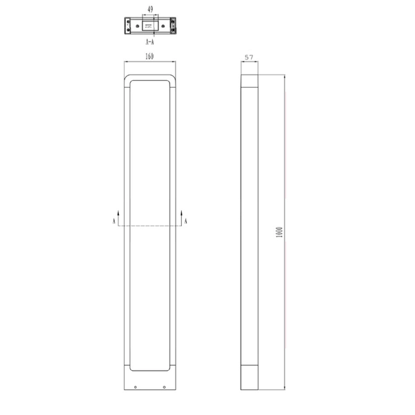 Stojąca lampa outdoor Reno 420760142 ramka LED 4,5W 3000K antracyt