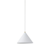 Metalowa lampa wisząca Zenith 7997 biały stożek do przedpokoju