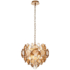 Lampa wisząca L&-191989 Light& monety szklane bursztynowe złota