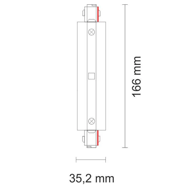Łącznik zasilający do szynoprzewodu 3f 8112 Shilo wewnętrzny biały