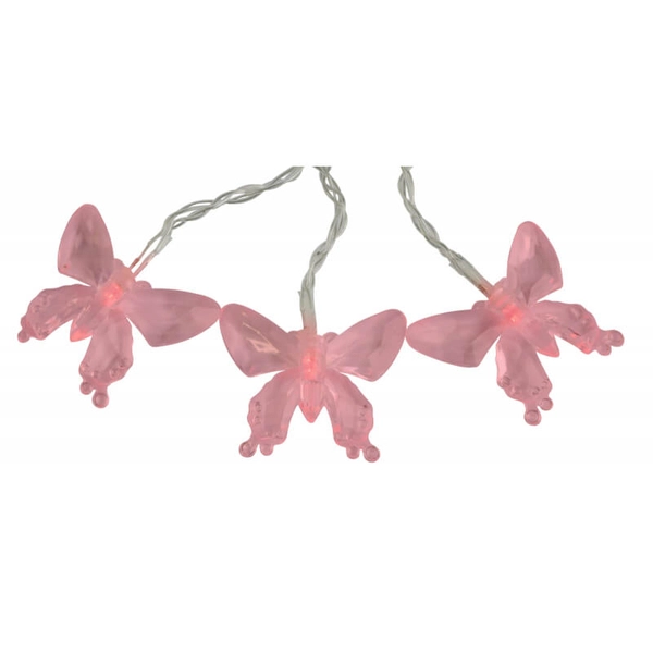 Solarna dekoracja motylki 4,6m 33706-10 Globo 10 LED RGB 0,06W multikolor