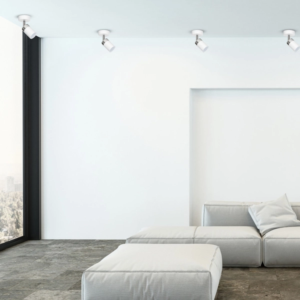 Kinkiet LAMPA ścienna JOKER MLP898 Milagro sufitowa OPRAWA metalowy SPOT reflektorek tuba biała