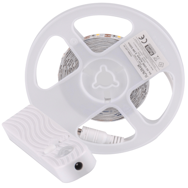 Taśma LED z czujnikiem PIR + port USB 317957 LED 8,5W 4000K biała