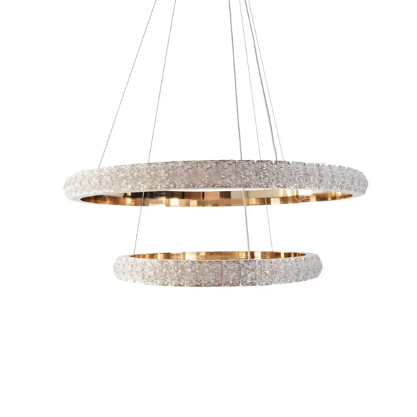 Pierścieniowa lampa wisząca CELESTIA złota 338297 2xLED 110W 4000K ringi