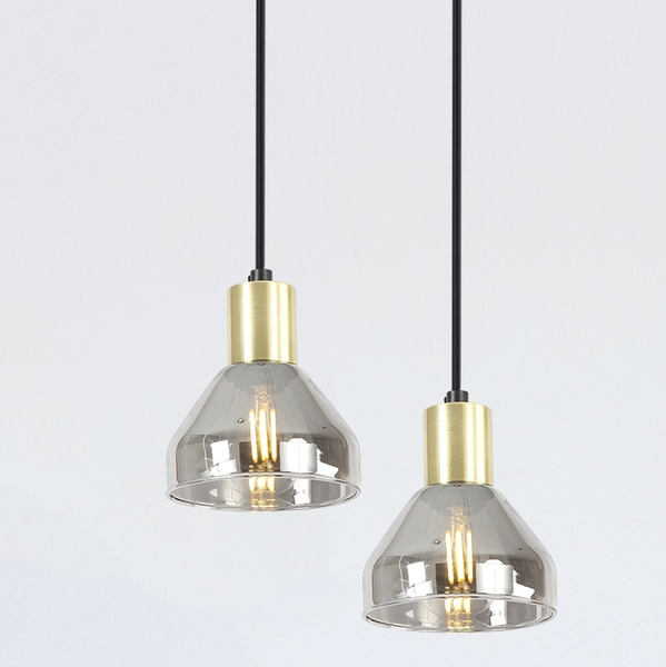 Lampa wisząca GREGORY 31-78391 szklana loftowy zwis przydymiony