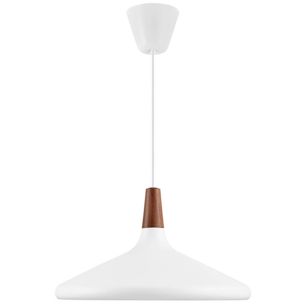 Skandynawska lampa wisząca Nori 2120823001 nad wyspę brązowy biały