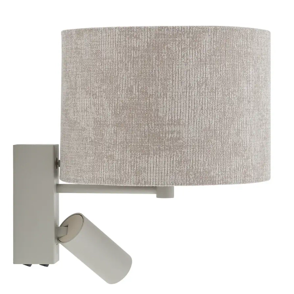 Kinkiet ścienny do jadalni CEDRO 11668 tubka regulowana beżowa