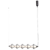 Zwieszana lampa Fuente PND-34395-5-BK LED 125W 3000K czarny przezroczysty