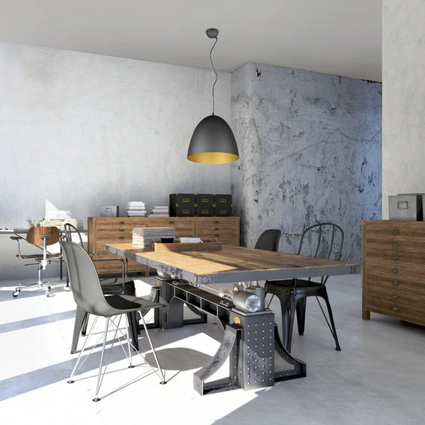 Lampa zwis nad stół Tilda R30661980 RL Light do sypialni czarna złota