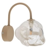 Ścienna lampa glamour Lava Sabia 11152 kula bursztynowa koniak