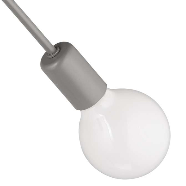 LAMPA sufitowa VEN W-LOOP/2 GR loftowa OPRAWA plafon pręty sticks szare