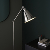 Regulowana lampa podłogowa L&-197835 Light& metalowa nikiel