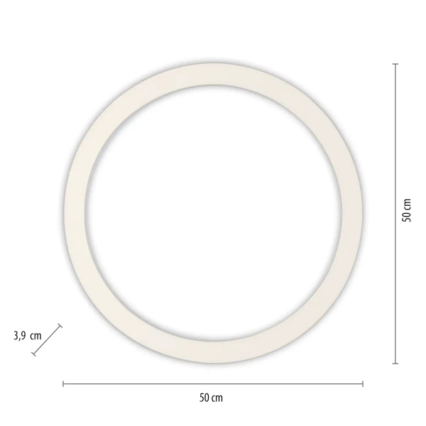 Lampa sufitowa sterowana pilotem PURE-LINES srebrna 6309-95 1xLED 30W 2700-5000K