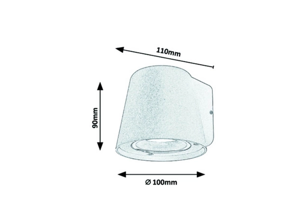 Ścienna OPRAWA ogrodowa MANDAL 7960 Rabalux zewnętrzna OPRAWA elewacyjna outdoor IP54 biała