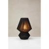 Lampa stołowa Razzo 108819  bawełniana boho metalowa czarna