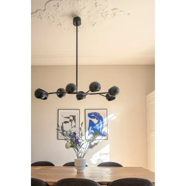 Molekułowa lampa wisząca Edgar 108852 kule metalowy czarny