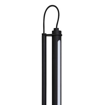 Ścienna LAMPA industrialna LEVINGTON WL-1154-1-BL Italux metalowa OPRAWA tuba LED 15W 3000K kinkiet czarny