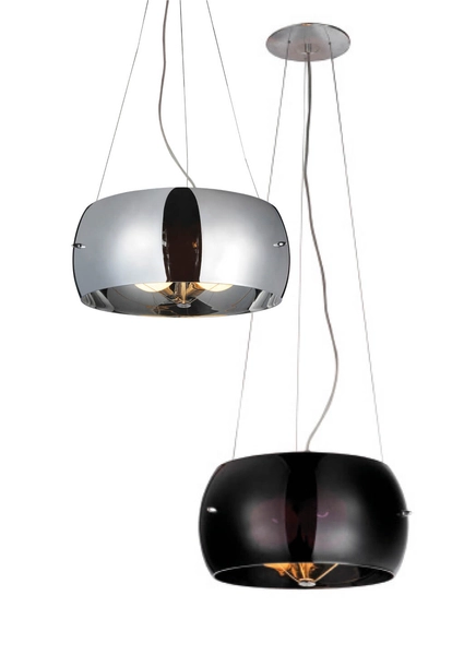 Nowoczesna lampa wisząca Cosmo do przedpokoju chrom