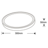 Łazienkowy plafon Vegas LP-550/1C S 4WH Light Prestige LED 18W 4000K IP54 biały