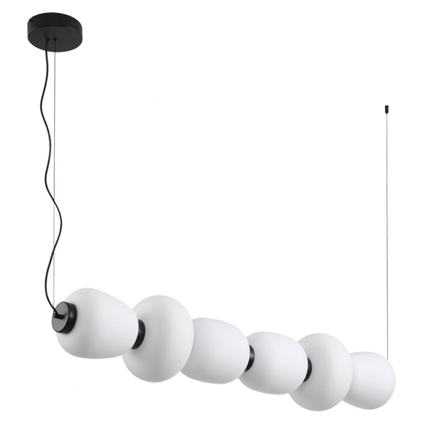 Lampa wisząca BRILLA ST-CP241210-6L BLACK WHITE LED 69W 3000K czarny biały