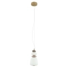 Salonowa lampa wisząca CERAMIC 11702 LED 12W 3000K szara biała
