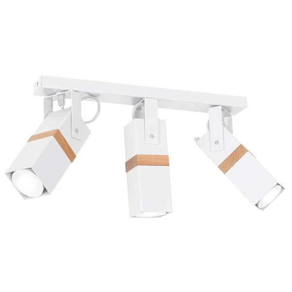 Regulowana LAMPA sufitowa VIDAR MLP5407 Milagro skandynawska OPRAWA metalowy SPOT reflektorki białe