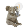 Lampka stołowa dekoracyjna L&-195081 Light& koala srebrna chrom
