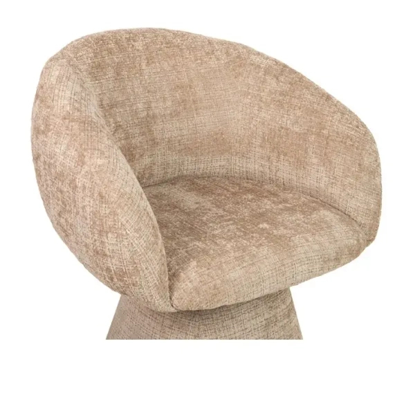Obrotowe krzesło PEDRA MM1501100298 beżowe taupe tkanina 45cm
