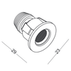 Lampa wpustowa oczko POINT 2880A1202 LED 1W 4000K biały