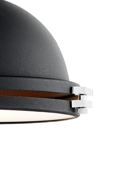 Industrialna LAMPA wisząca NAUTILIUS M 10268106 Kaspa okrągła OPRAWA na łańcuchu ZWIS metalowy czarny