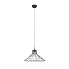 Druciana lampa wisząca EDA SL.1186 czarna metalowa 1xE27 do salonu jadalni