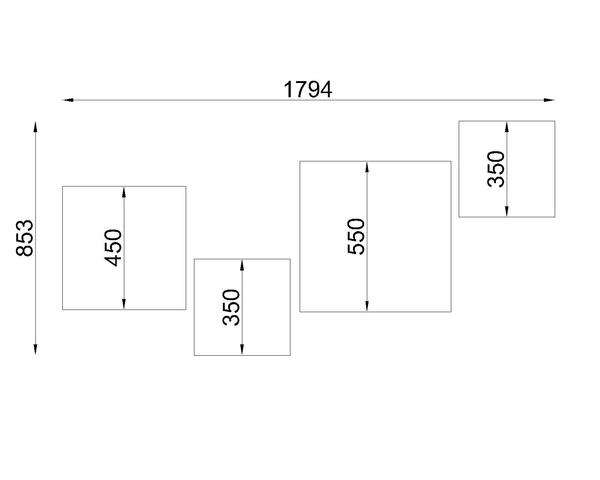 Lampa sufitowa SL.0921 kwadratowy plafon abażurowy square szary