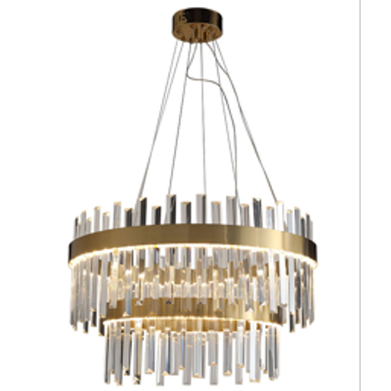 Kryształowa lampa wisząca CGNAPOKA260 LED 116W mosiądz
