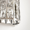 Glamour LAMPA ścienna KIEV W02872CH Cosmolight kryształowy kinkiet do jadalni chrom