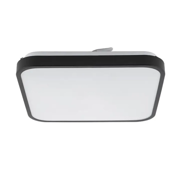 Minimalistyczna lampa sufitowa AGNES SQUARE 10984 LED 16W 4000K IP44 czarna