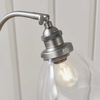 Stojąca lampka klasyczna Hansen 91740 Endon srebrna przezroczysta