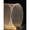 Okrągła stołowa lampa HUARAL LE44436 LED 14W 3000K biała złota outlet