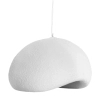Biała lampa wisząca OSTIA 1690 1xE27 kopuła japandi