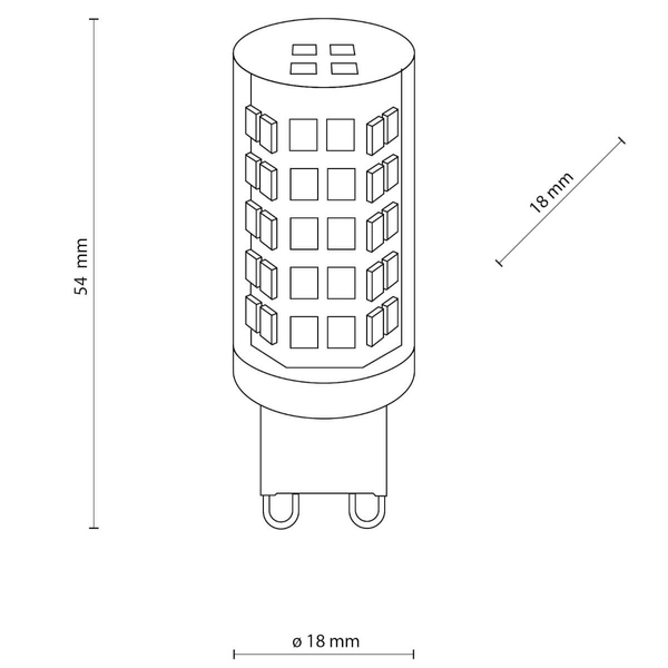 Żarówka 3131 G9 LED 3000K sztyft biała